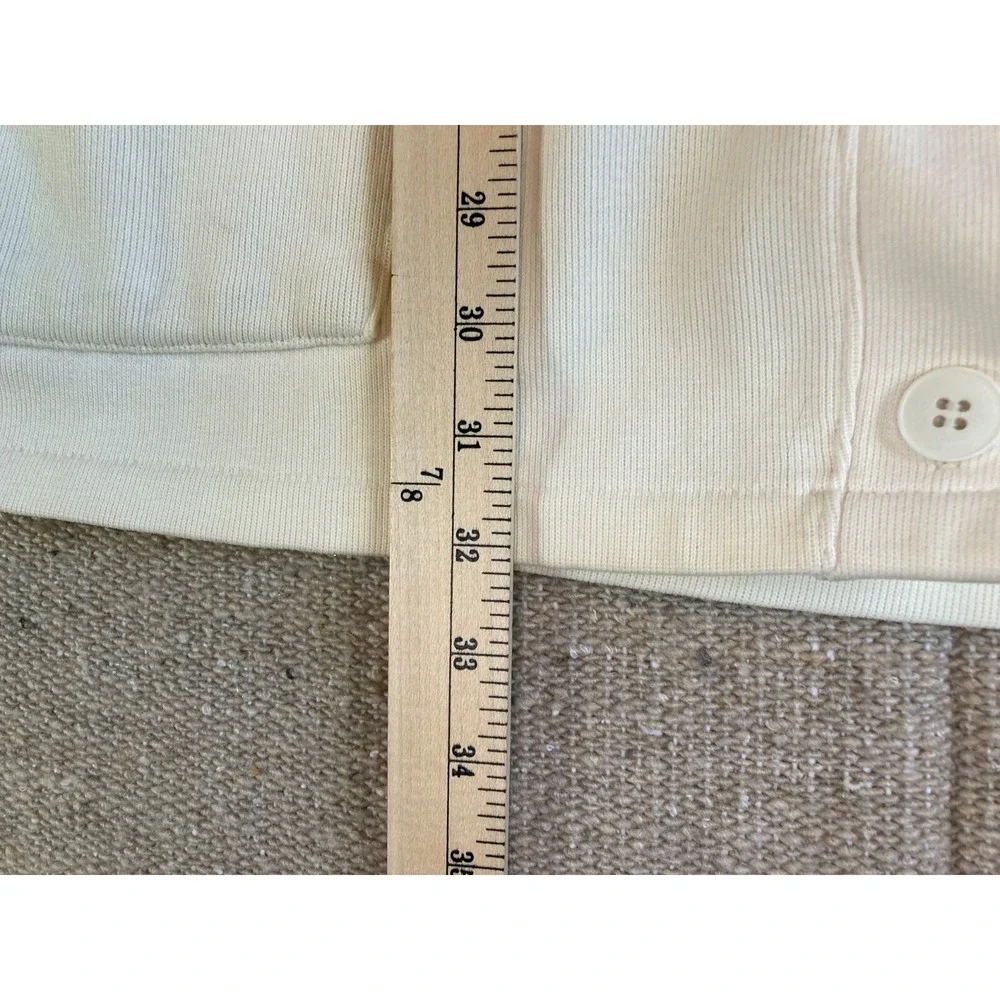 VTG Mens Sz XL Made in USA LL BEAN Beige Cargidan Sweater Pockets